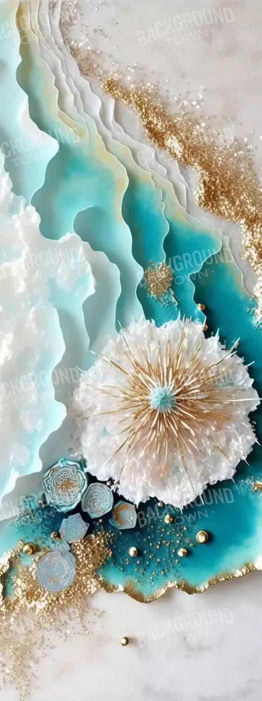 Seaside Abstract Light 8X20 Ultracloth ( 96 X 240 Inch ) Backdrop