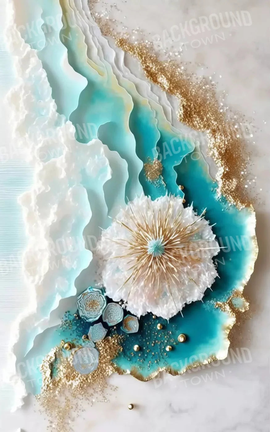 Seaside Abstract Light 9X14 Ultracloth ( 108 X 168 Inch ) Backdrop