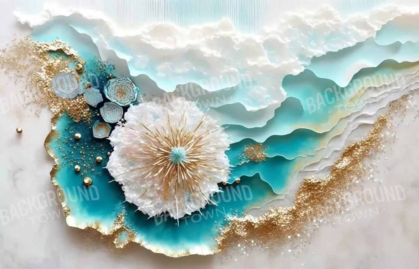 Seaside Abstract Light H 12X8 Ultracloth ( 144 X 96 Inch ) Backdrop