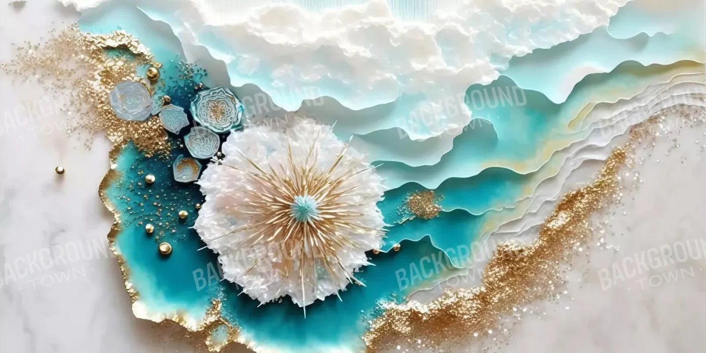 Seaside Abstract Light H 20X10 Ultracloth ( 240 X 120 Inch ) Backdrop