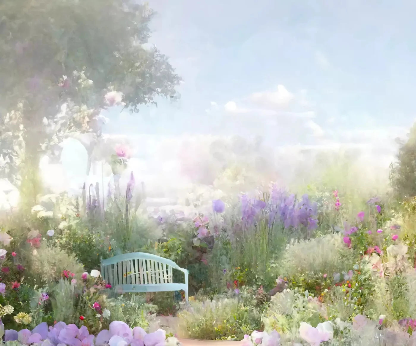 Secret Garden 1 5X42 Fleece ( 60 X 50 Inch ) Backdrop