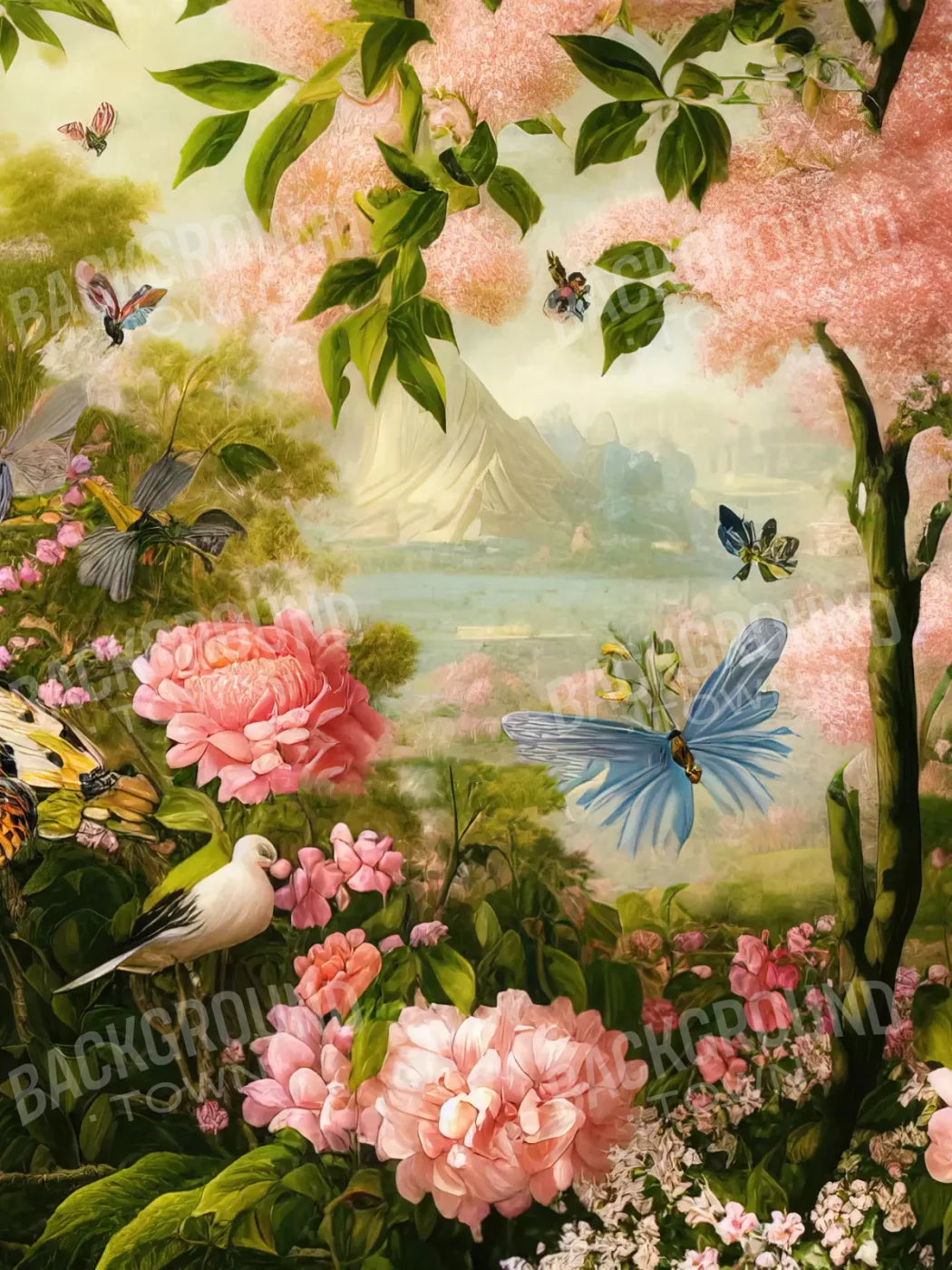 Secret Garden 2 5X68 Fleece ( 60 X 80 Inch ) Backdrop