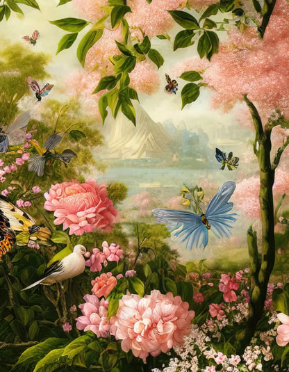 Secret Garden 2 6X8 Fleece ( 72 X 96 Inch ) Backdrop