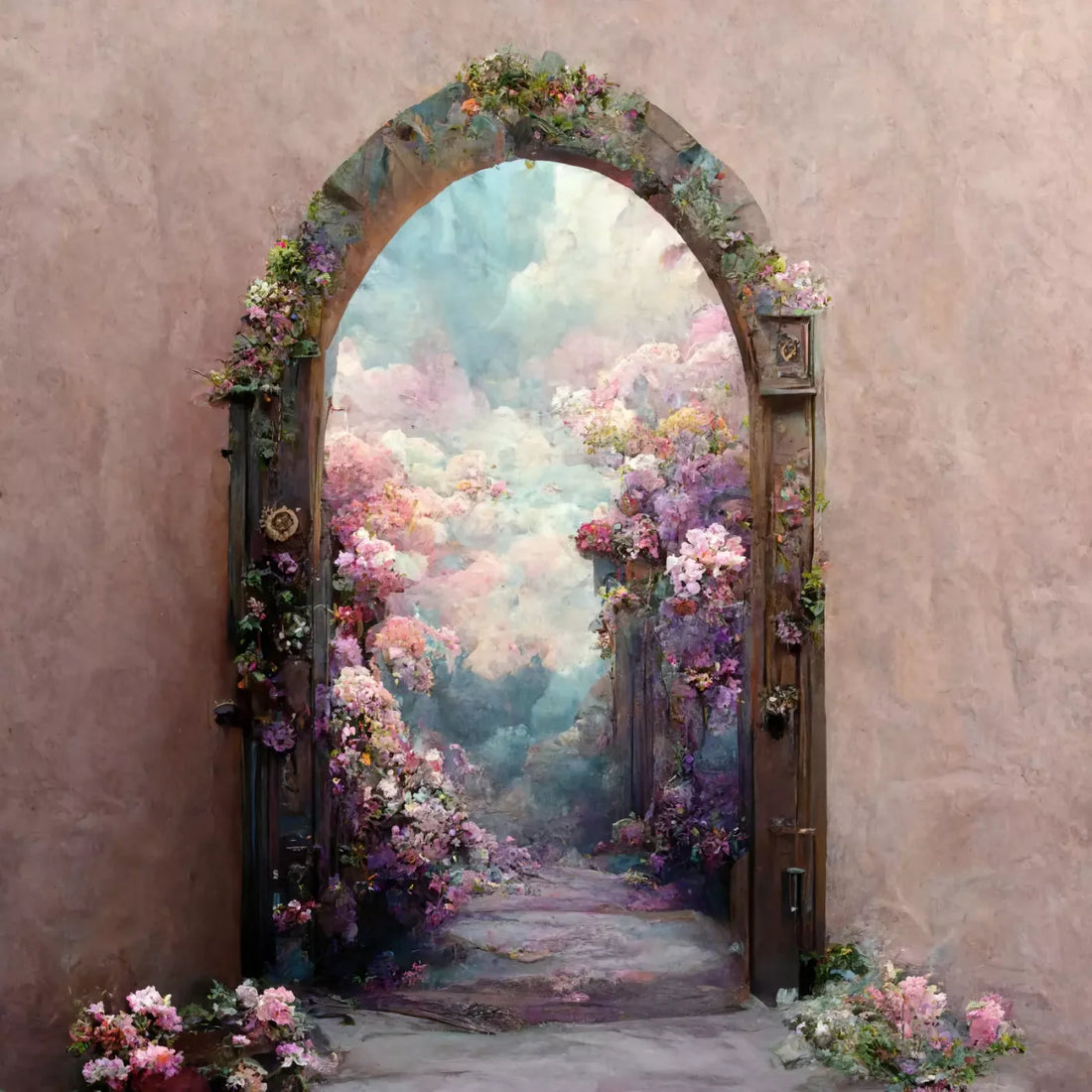 Secret Garden Arch I 10X10 Ultracloth ( 120 X Inch ) Backdrop