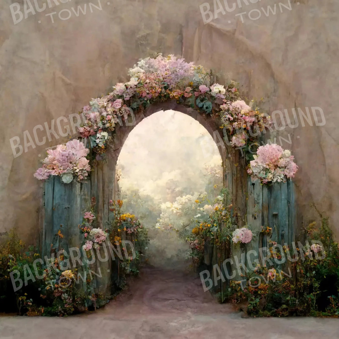 Secret Garden Arch 10X10 Ultracloth ( 120 X Inch ) Backdrop