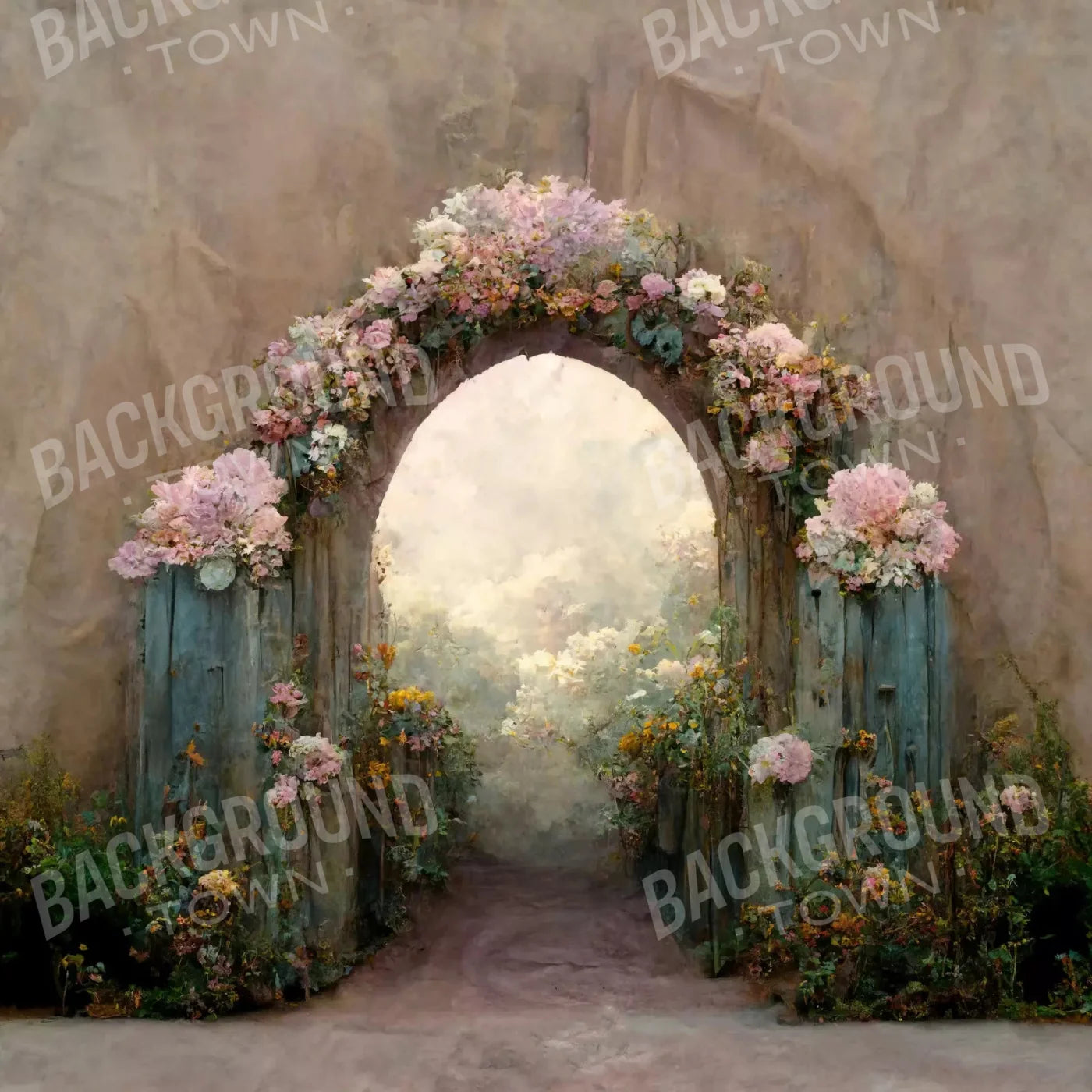Secret Garden Arch 10X10 Ultracloth ( 120 X Inch ) Backdrop