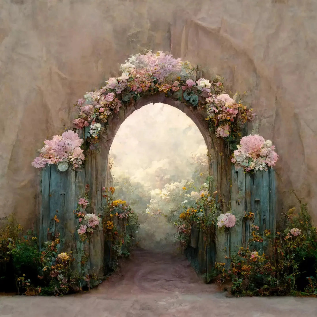 Secret Garden Arch 10X10 Ultracloth ( 120 X Inch ) Backdrop
