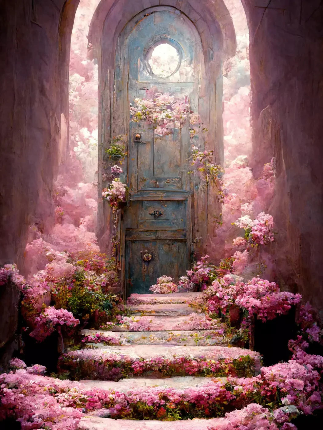 Secret Garden Arch L 5X68 Fleece ( 60 X 80 Inch ) Backdrop