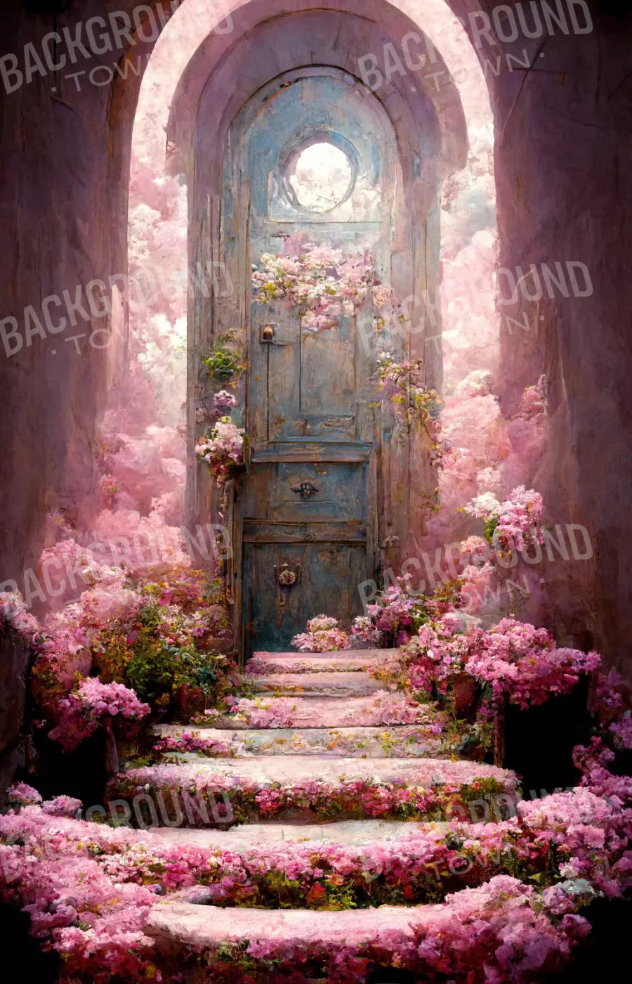 Secret Garden Arch L 8X12 Ultracloth ( 96 X 144 Inch ) Backdrop