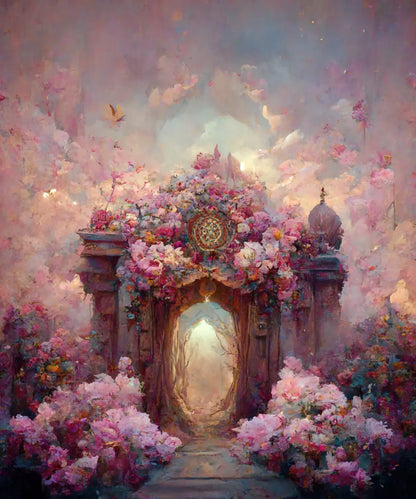 Secret Garden Entrance 10’X12’ Ultracloth (120 X 144 Inch) Backdrop