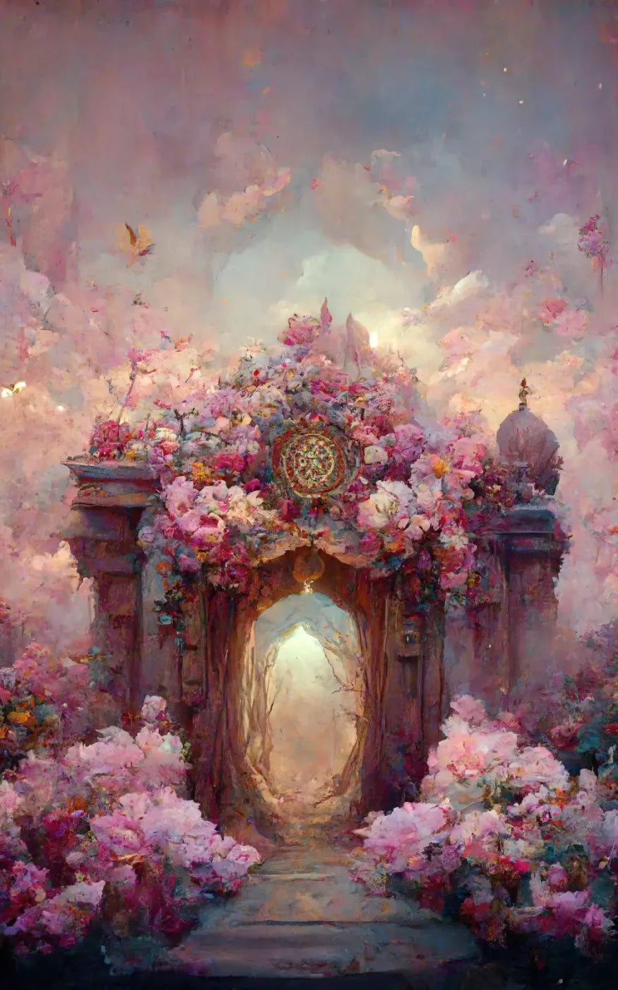 Secret Garden Entrance 10’X16’ Ultracloth (120 X 192 Inch) Backdrop