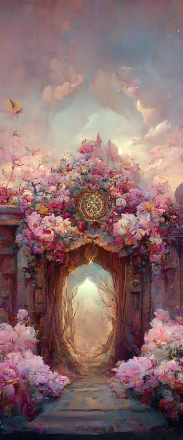 Secret Garden Entrance 5’X12’ Ultracloth For Westcott X-Drop (60 X 144 Inch) Backdrop