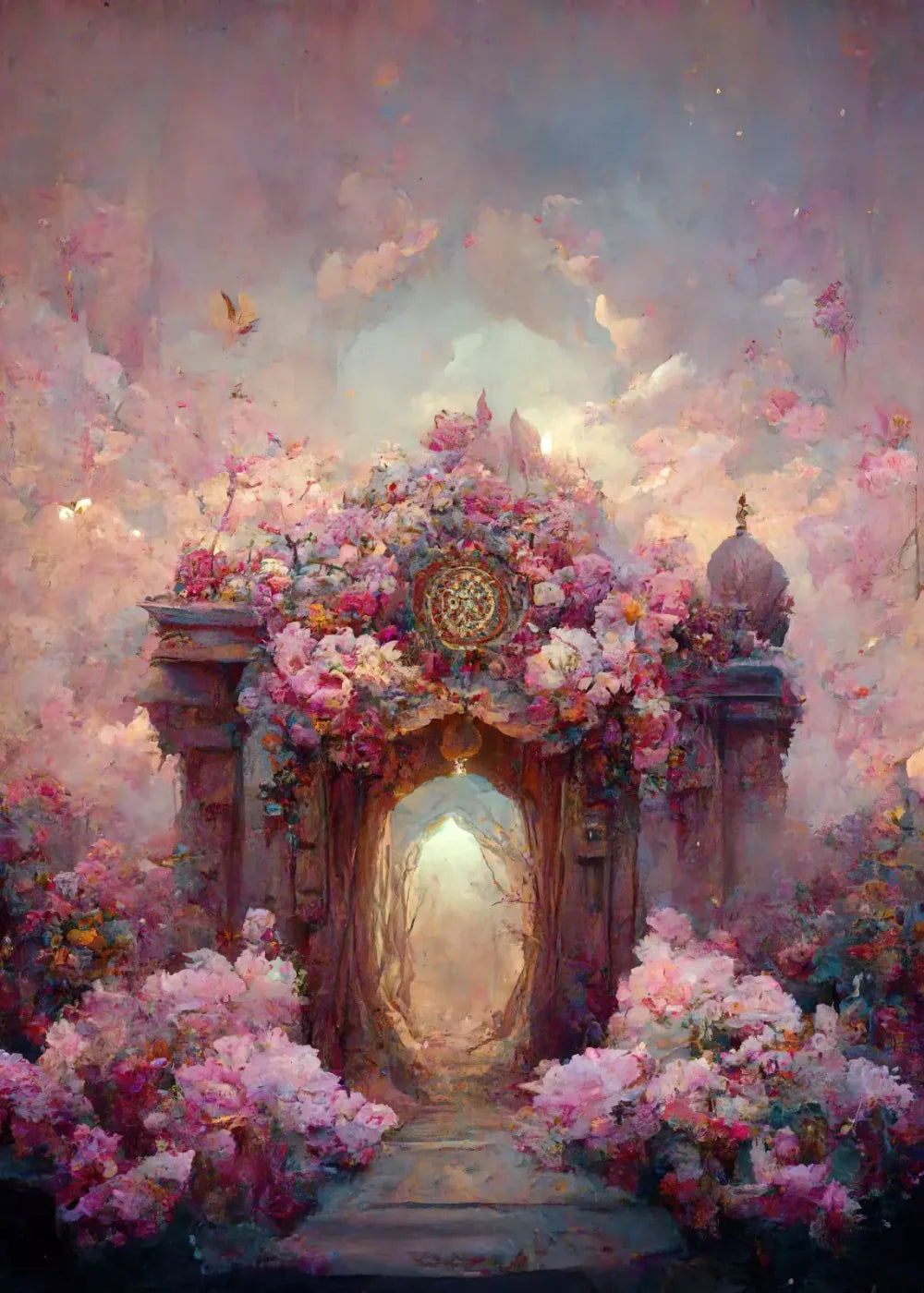 Secret Garden Entrance 5’X7’ Ultracloth (60 X 84 Inch) Backdrop