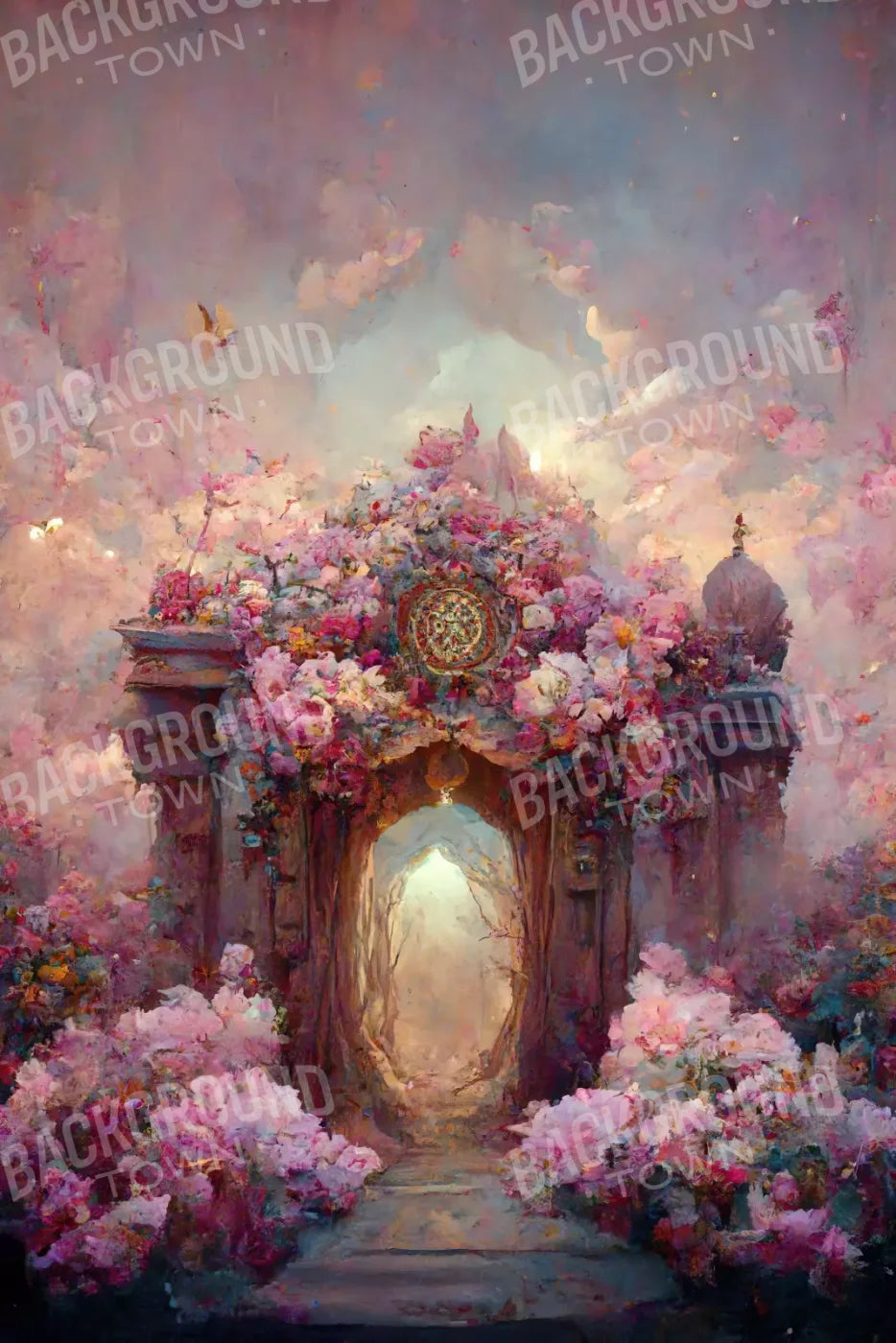 Secret Garden Entrance 8’X12’ Ultracloth (96 X 144 Inch) Backdrop