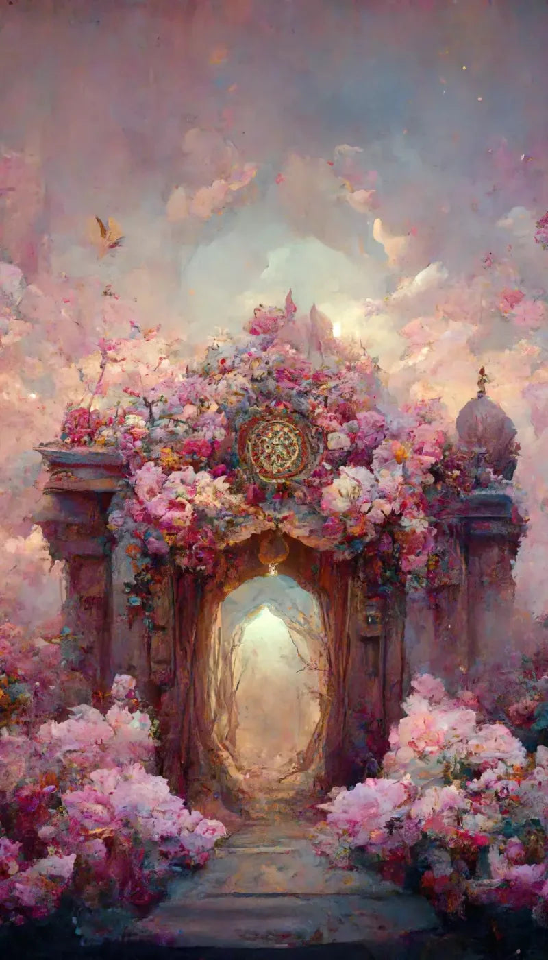 Secret Garden Entrance 8’X14’ Ultracloth (96 X 168 Inch) Backdrop