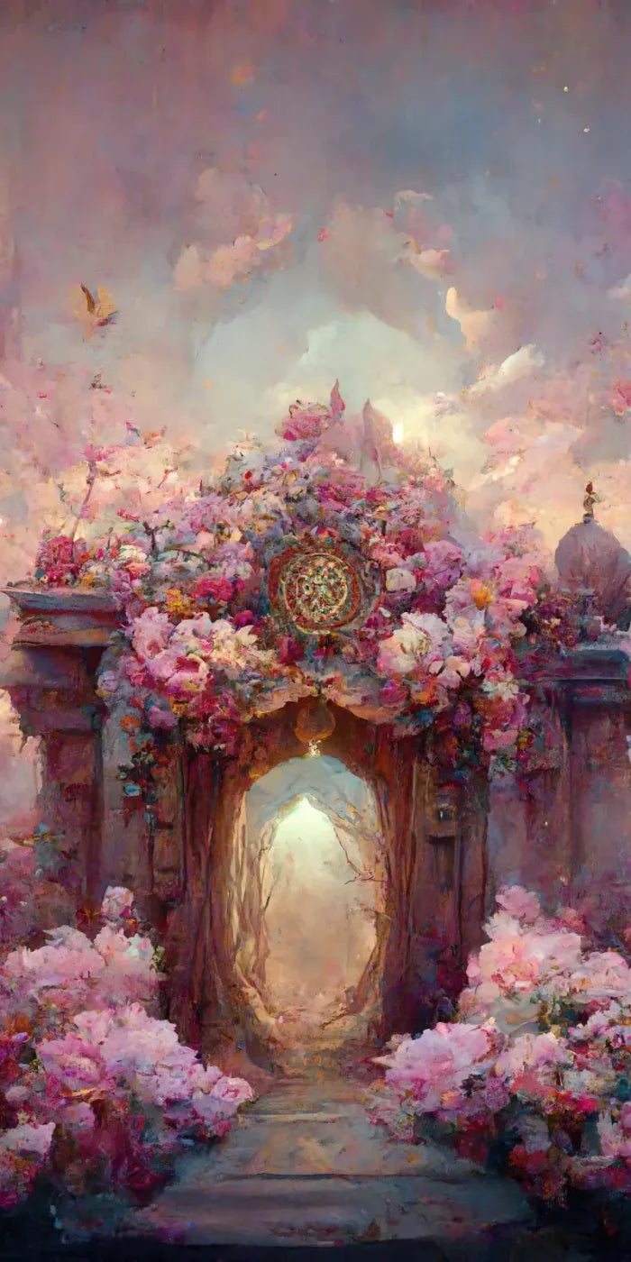 Secret Garden Entrance 8’X16’ Ultracloth (96 X 192 Inch) Backdrop