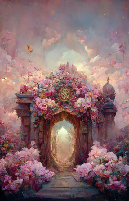 Secret Garden Entrance 9’X14’ Ultracloth (108 X 168 Inch) Backdrop