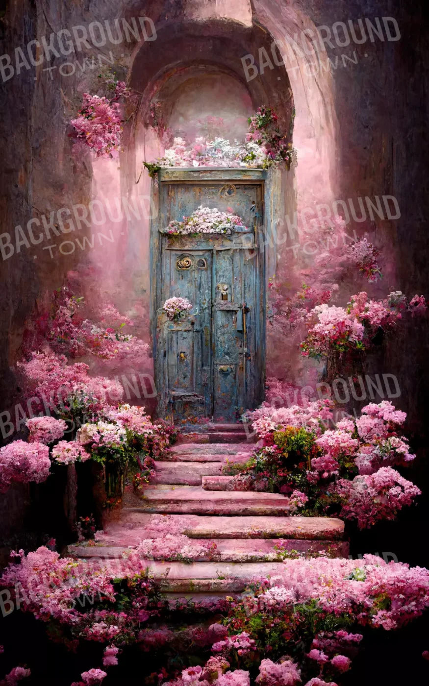 Secret Pink Garden 9X14 Ultracloth ( 108 X 168 Inch ) Backdrop