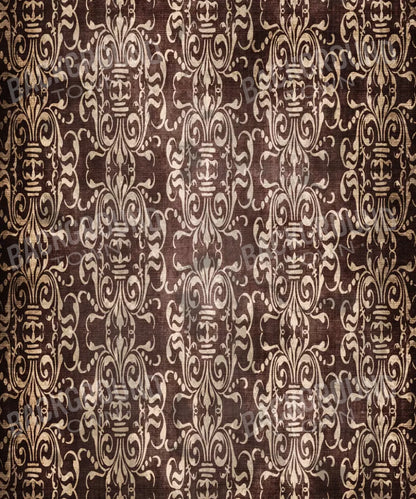 Brown Damask Backdrop for Photography