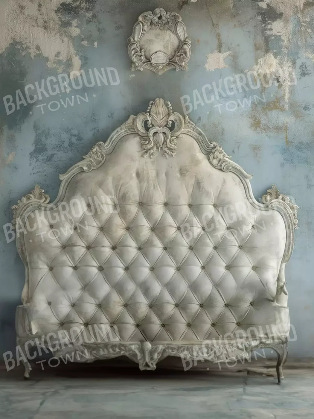 Shabby Chic Bedroom Wall 6’X8’ Fleece (72 X 96 Inch) Backdrop