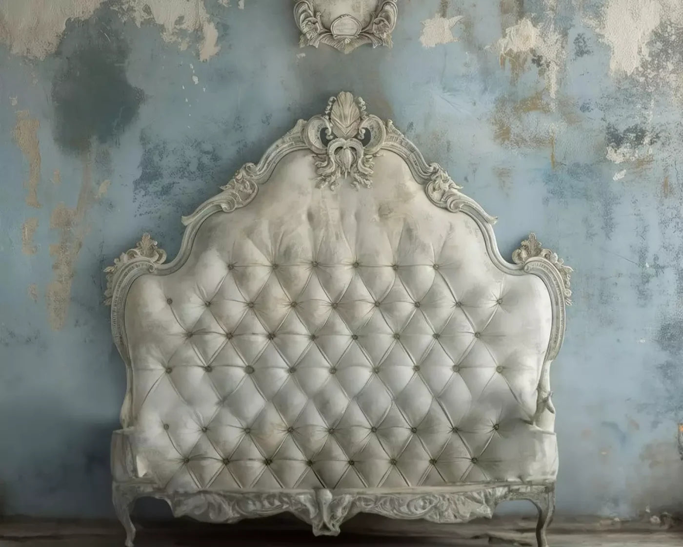 Shabby Chic Bedroom Wall 10’X8’ Fleece (120 X 96 Inch) Backdrop