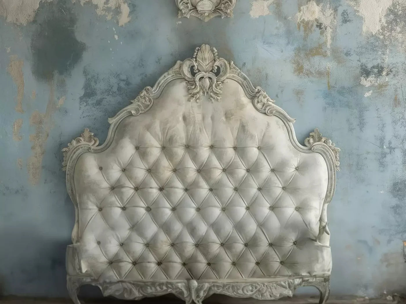Shabby Chic Bedroom Wall 8’X6’ Fleece (96 X 72 Inch) Backdrop