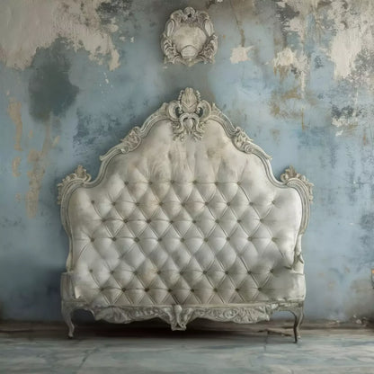 Shabby Chic Bedroom Wall 8’X8’ Fleece (96 X Inch) Backdrop