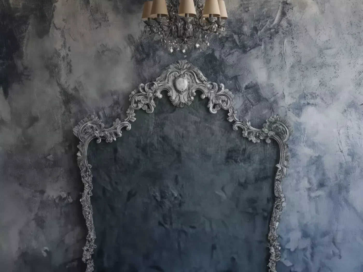 Shabby Chic Bedroom Wall I 6’8X5’ Fleece (80 X 60 Inch) Backdrop
