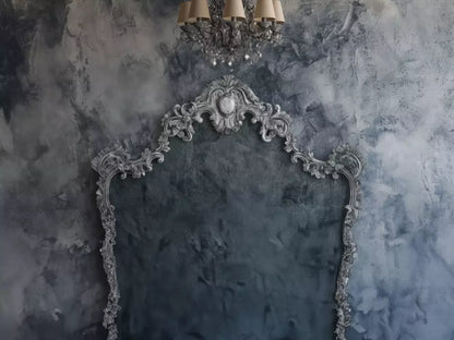Shabby Chic Bedroom Wall I 6’8X5’ Fleece (80 X 60 Inch) Backdrop