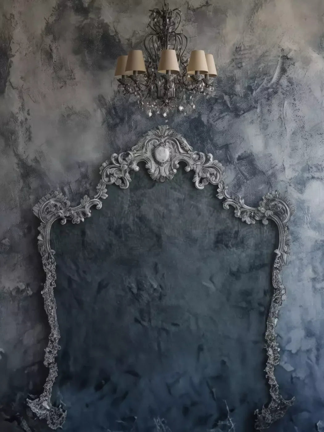 Shabby Chic Bedroom Wall I 6’X8’ Fleece (72 X 96 Inch) Backdrop