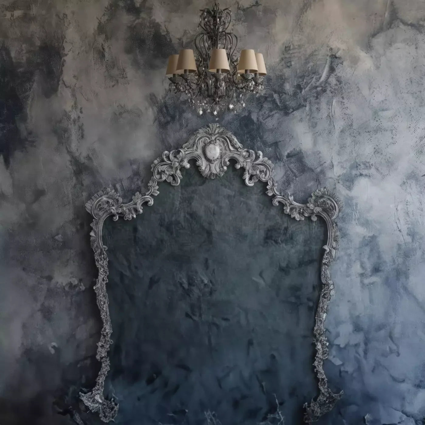 Shabby Chic Bedroom Wall I 8’X8’ Fleece (96 X Inch) Backdrop