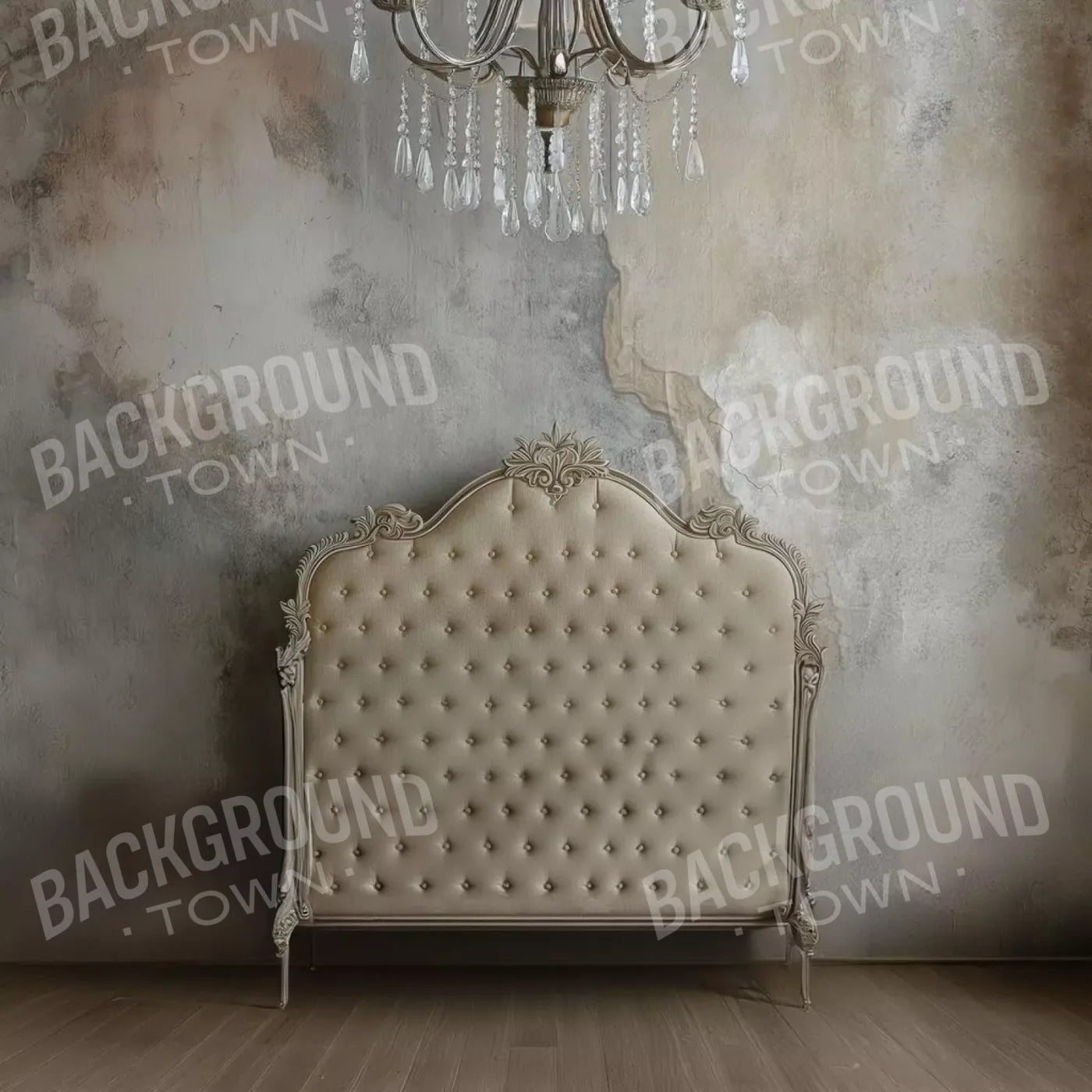 Shabby Chic Bedroom Wall Iv 10’X10’ Ultracloth (120 X Inch) Backdrop