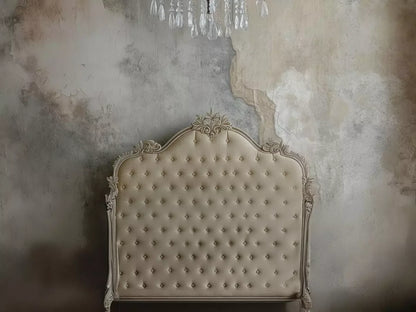 Shabby Chic Bedroom Wall Iv 6’8X5’ Fleece (80 X 60 Inch) Backdrop