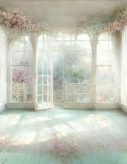 Shabby Chic Sunroom I 6X8 Fleece ( 72 X 96 Inch ) Backdrop