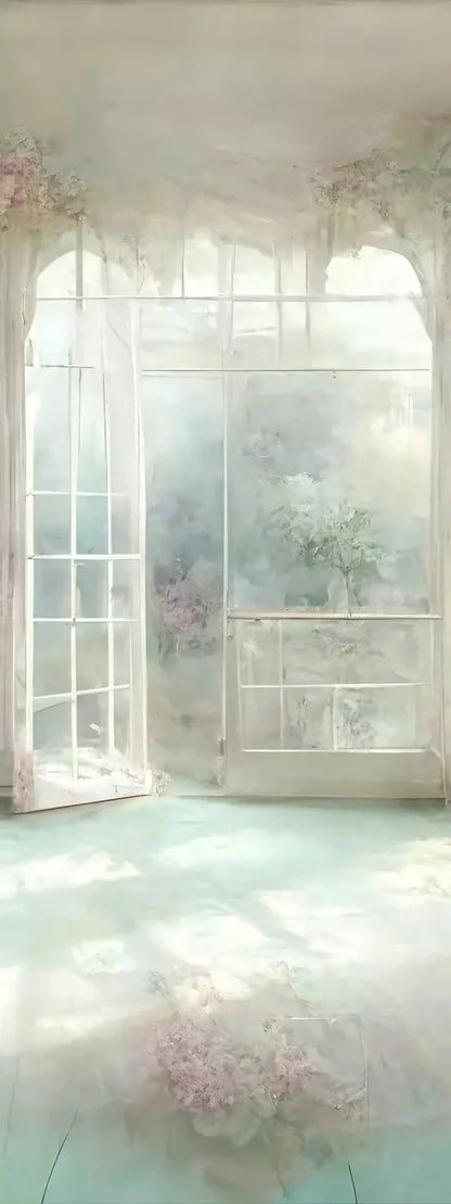Shabby Chic Sunroom I 8X20 Ultracloth ( 96 X 240 Inch ) Backdrop