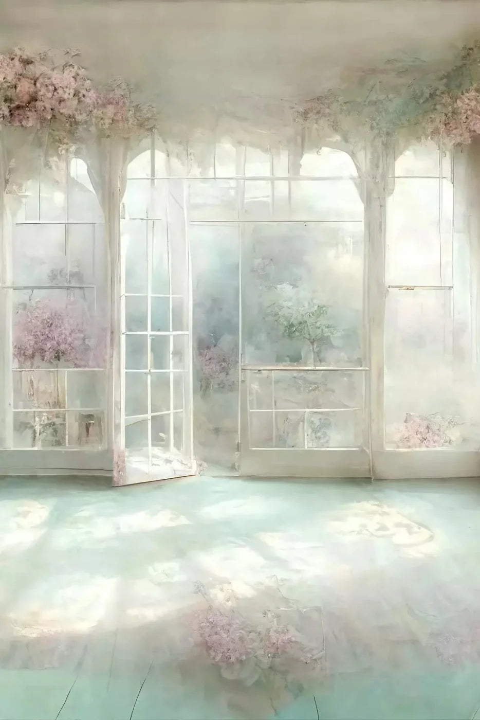 Shabby Chic Sunroom I Backdrop