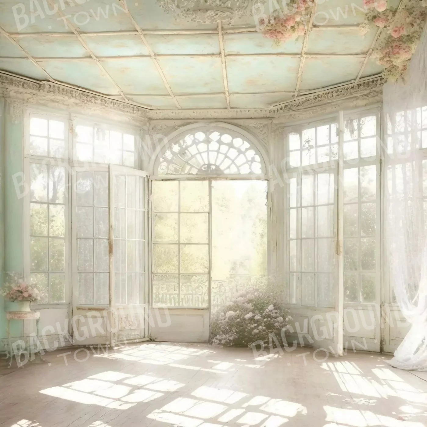 Shabby Chic Sunroom Ii 10X10 Ultracloth ( 120 X Inch ) Backdrop