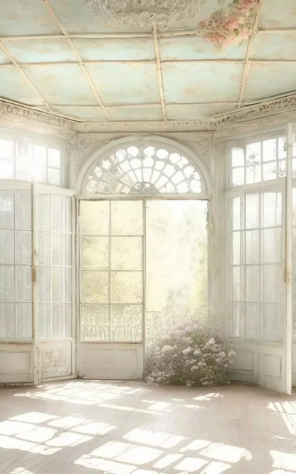 Shabby Chic Sunroom Ii 9X14 Ultracloth ( 108 X 168 Inch ) Backdrop