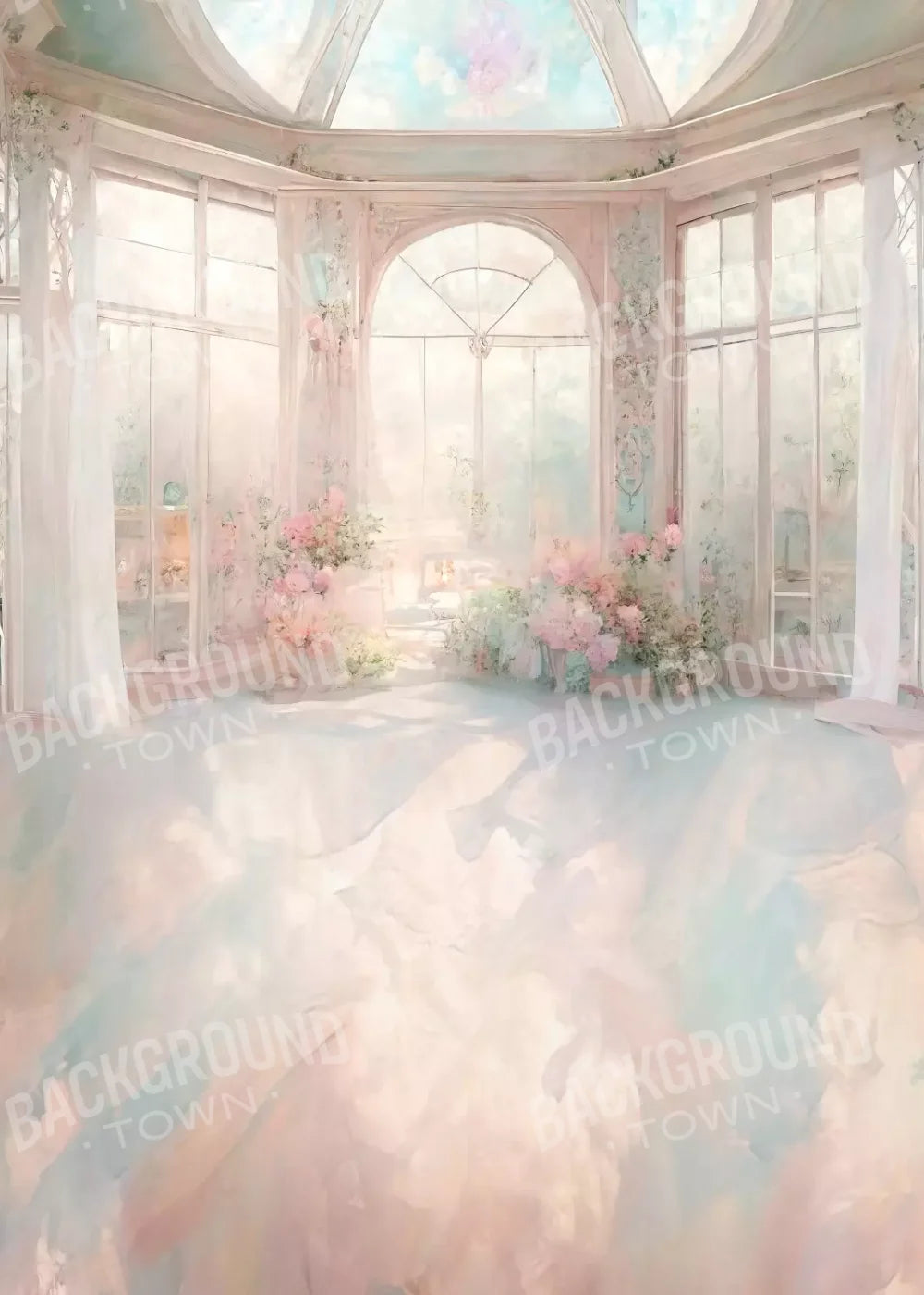 Shabby Chic Sunroom Iv 8X12Jpg 5’X7’ Ultracloth (60 X 84 Inch) Backdrop