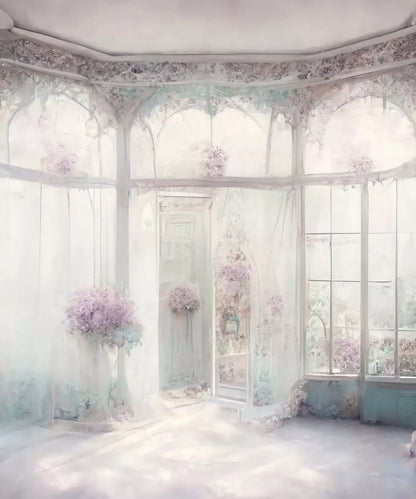 White Easter Backdrop for Photography