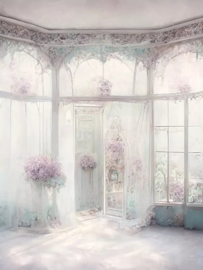 Shabby Chic Sunroom V 8’X10’ Fleece (96 X 120 Inch) Backdrop