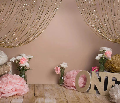 Shabby Pink One 12X10 Ultracloth ( 144 X 120 Inch ) Backdrop