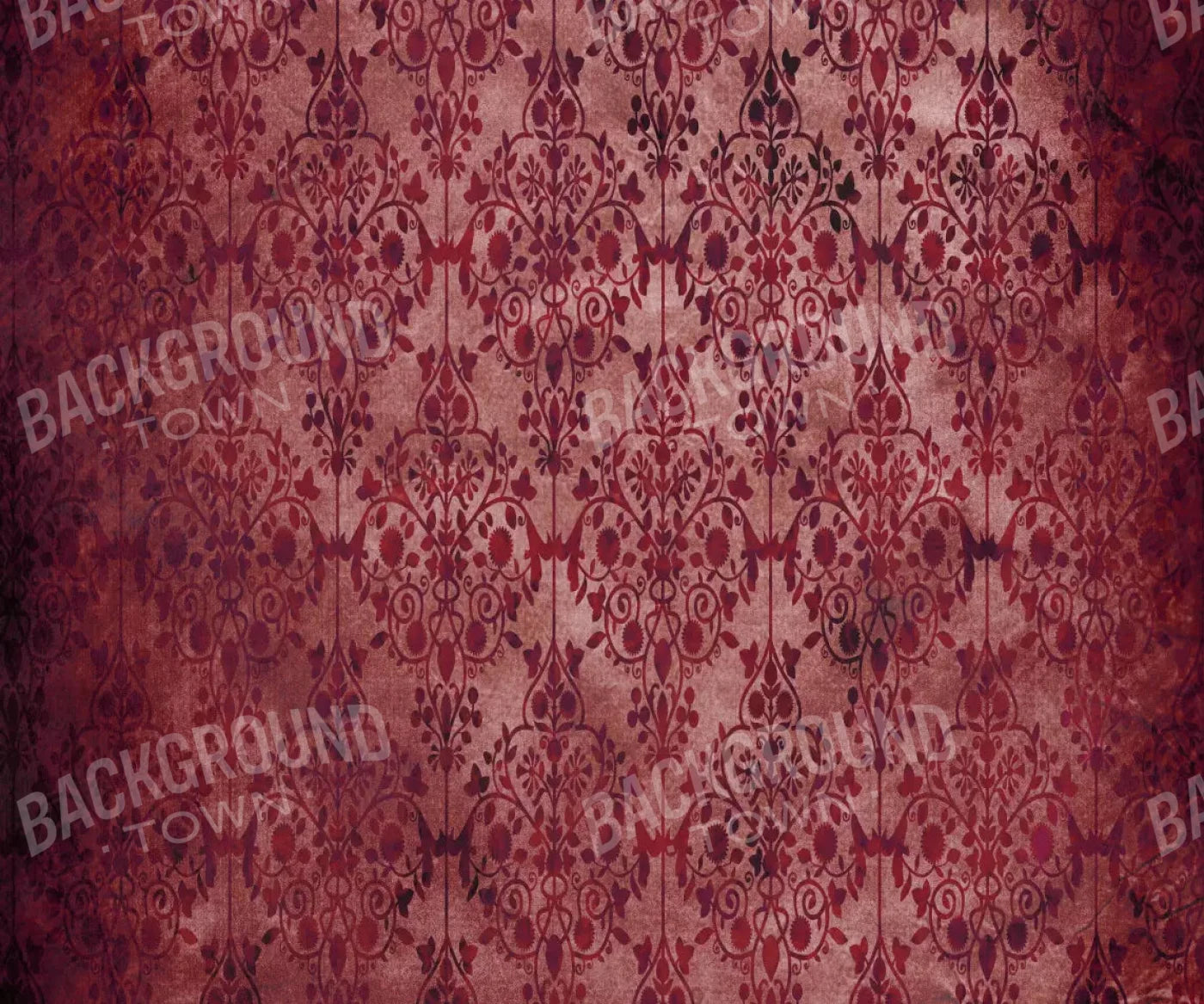 Shabby Red 5X42 Fleece ( 60 X 50 Inch ) Backdrop