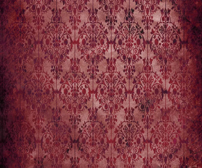 Shabby Red 5X42 Fleece ( 60 X 50 Inch ) Backdrop