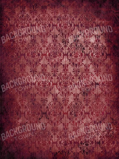 Shabby Red 5X68 Fleece ( 60 X 80 Inch ) Backdrop