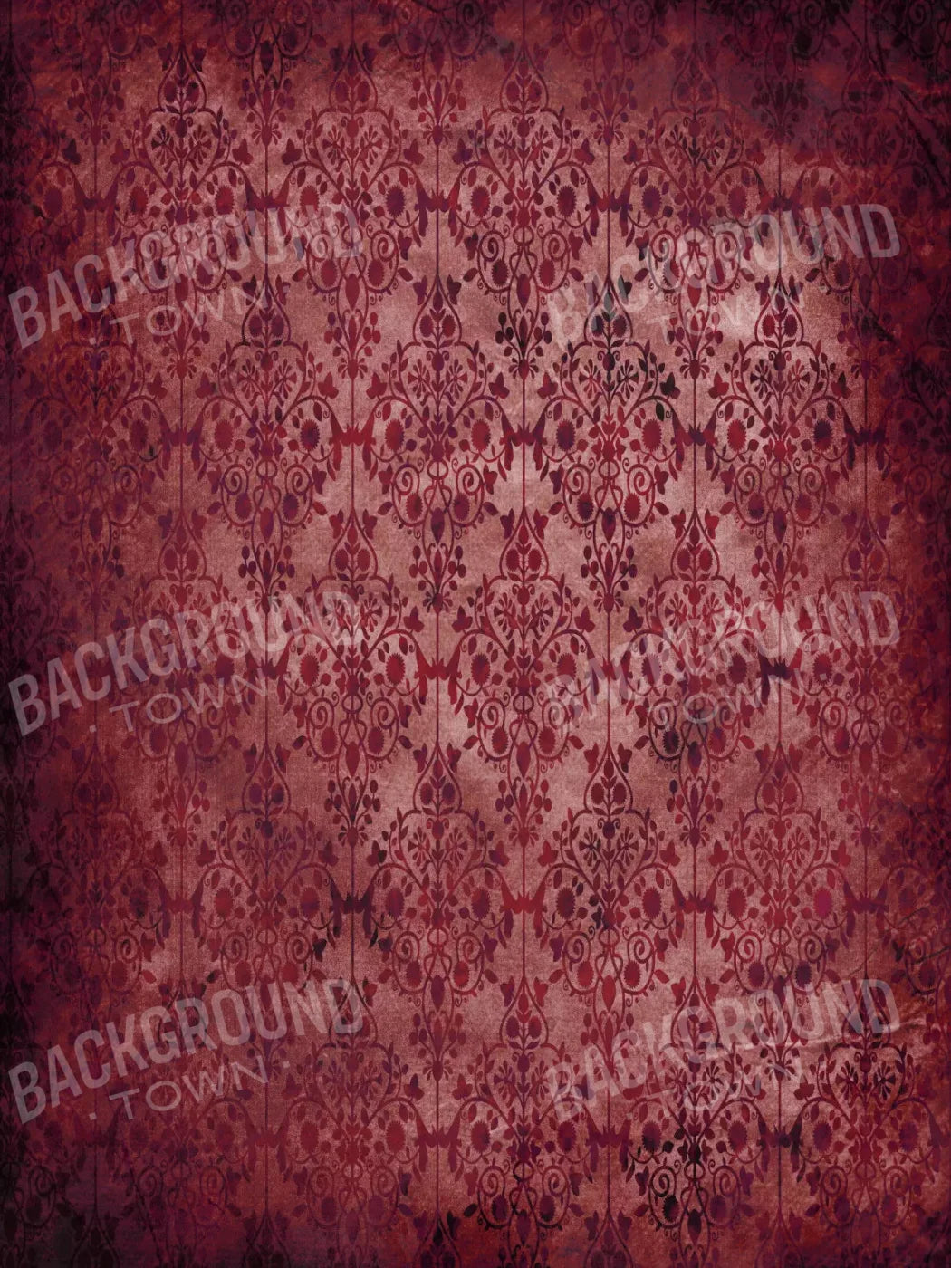 Shabby Red 5X7 Ultracloth ( 60 X 84 Inch ) Backdrop