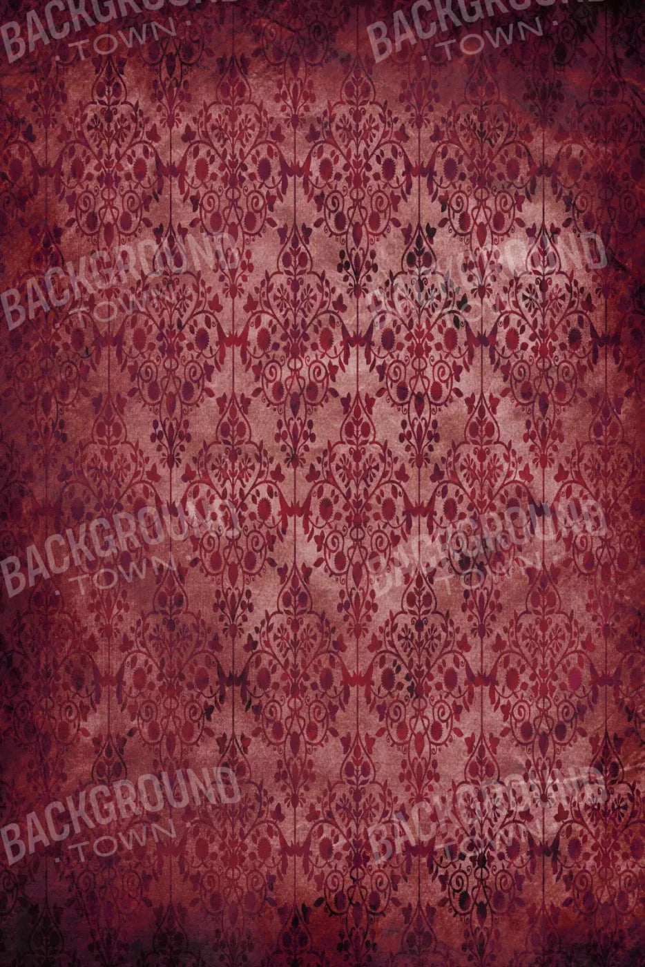 Shabby Red 5X8 Ultracloth ( 60 X 96 Inch ) Backdrop