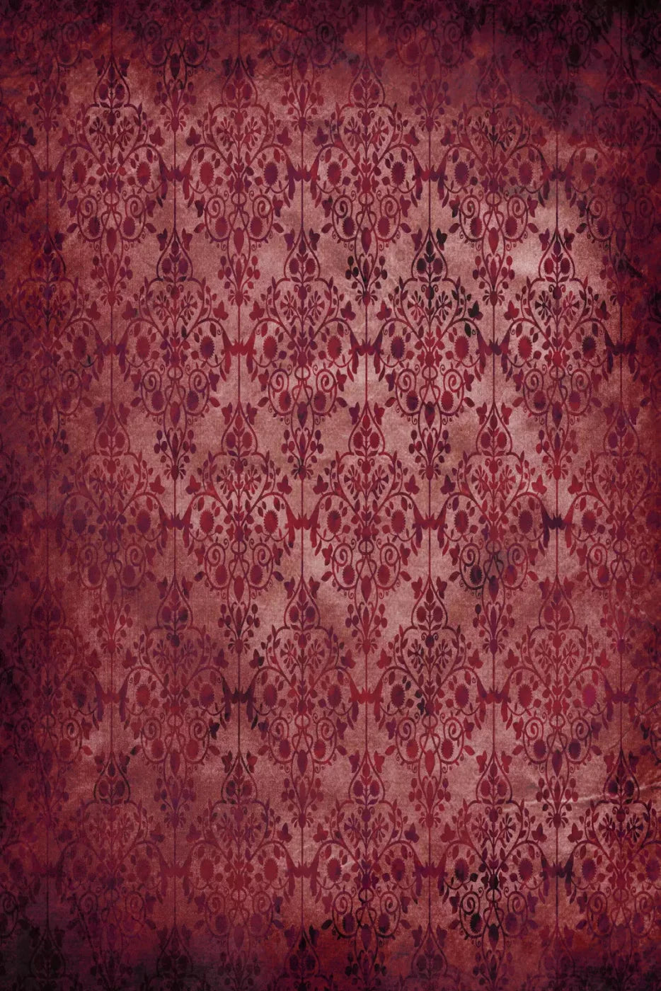 Shabby Red 5X8 Ultracloth ( 60 X 96 Inch ) Backdrop