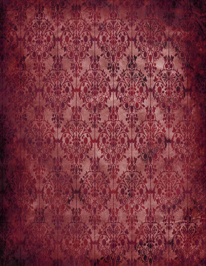 Shabby Red 6X8 Fleece ( 72 X 96 Inch ) Backdrop
