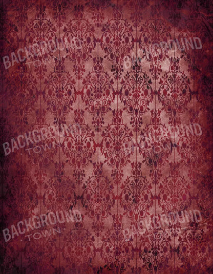 Shabby Red 6X8 Fleece ( 72 X 96 Inch ) Backdrop